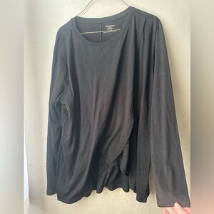 Motherhood Black Long Sleeve Nursing Tee